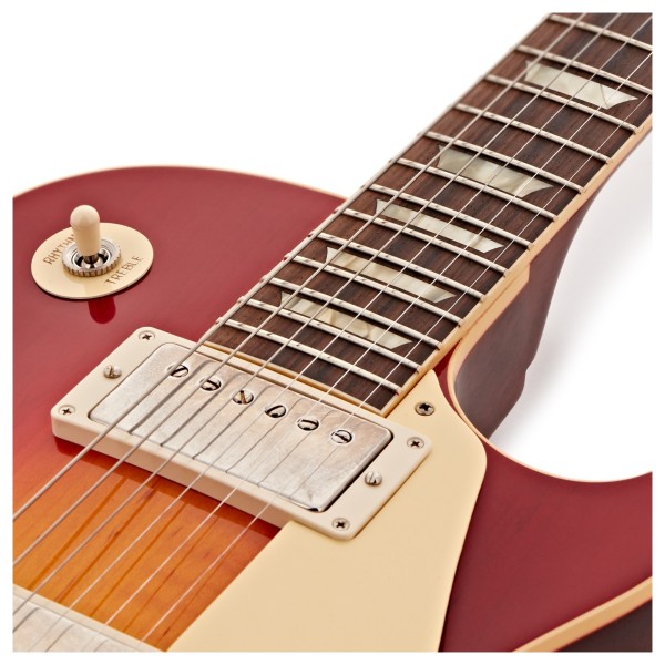 Gibson Custom 1958 Les Paul Standard Reissue VOS, Washed Cherry Sunburst #831065 - upper bout