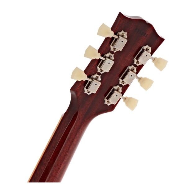 Gibson Custom 1958 Les Paul Standard Reissue VOS, Washed Cherry Sunburst #831065 - back of headstock