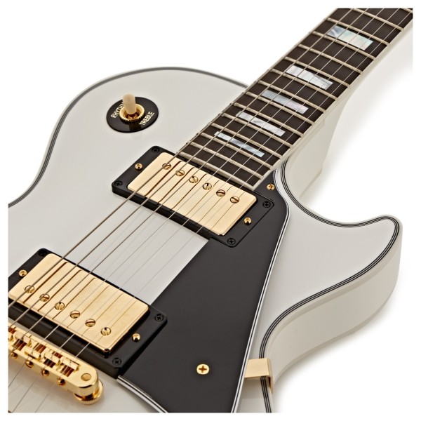 Gibson Custom Les Paul Custom, Alpine White #CS500177 - upper bout
