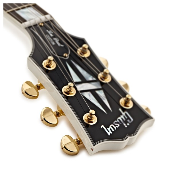 Gibson Custom Les Paul Custom, Alpine White #CS500177 - headstock logo