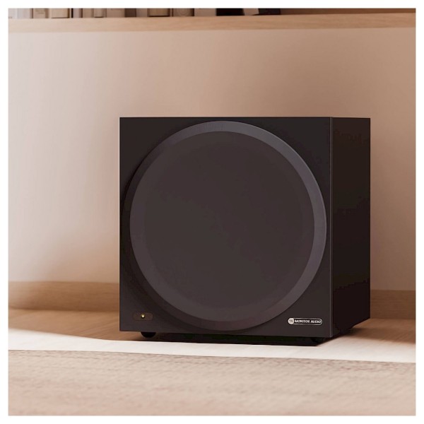 Monitor Audio Vestra W12 Subwoofer Speaker, Black - lifestyle 1 
