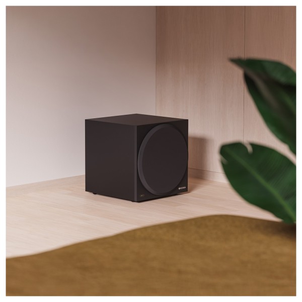 Monitor Audio Vestra W12 Subwoofer Speaker, Black lifestyle 2 