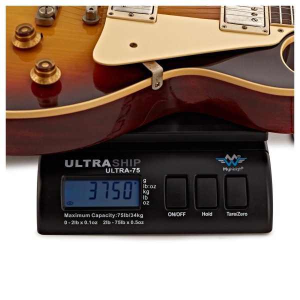 Gibson Custom 1958 Les Paul Standard Reissue Ultra Light Aged, Bourbon Burst #85436 - weight shot