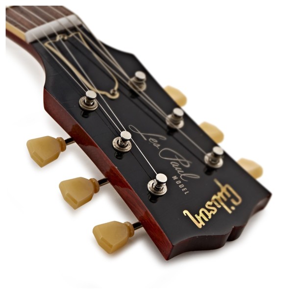 Gibson Custom 1958 Les Paul Standard Reissue Ultra Light Aged, Bourbon Burst #85436 - headstock logo