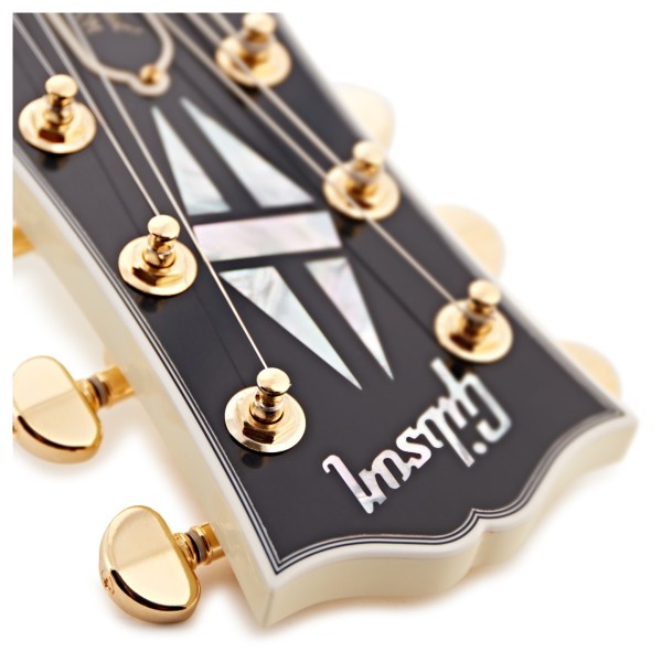 Gibson Custom 1963 Les Paul SG Custom Reissue VOS, Classic White #502433 - logo
