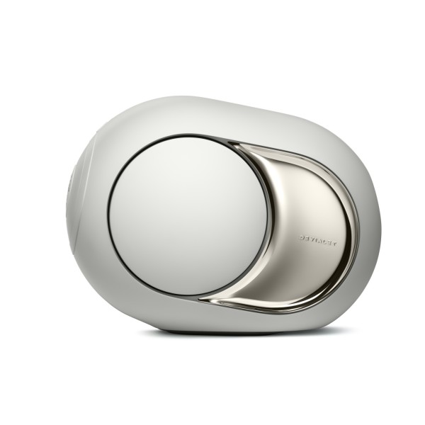Devialet Phantom Ultimate 108 dB Wireless Speaker (Single), Light Pearl - left 