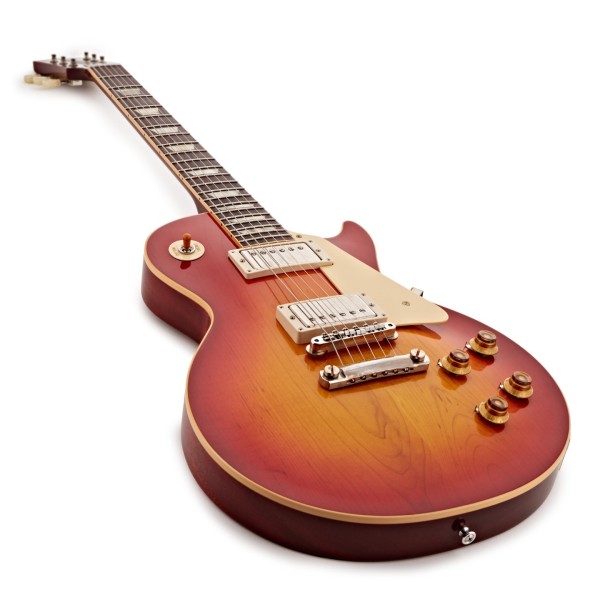 Gibson Custom 1958 Les Paul Standard Reissue VOS, Washed Cherry Sunburst #841940 - angle shot