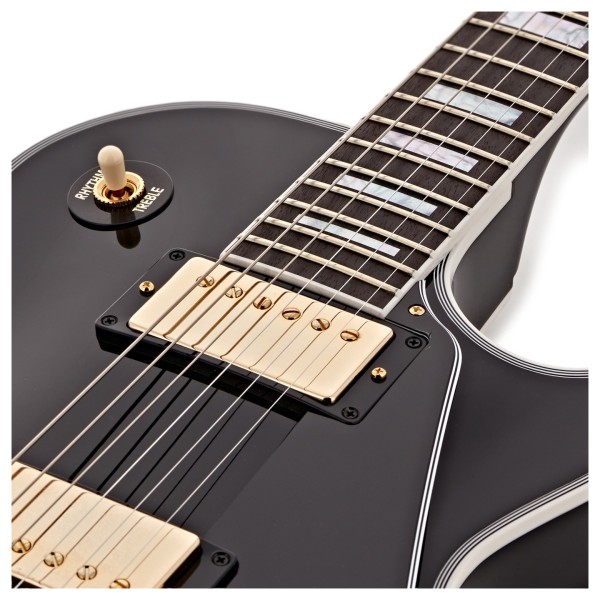 Gibson Custom Les Paul Custom, Ebony #CS501087 - upper bout