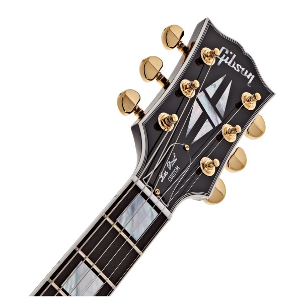 Gibson Custom Les Paul Custom, Ebony #CS501087 - headstock