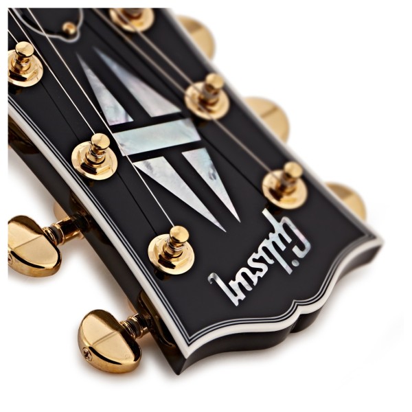Gibson Custom Les Paul Custom, Ebony #CS501087 - headstock logo