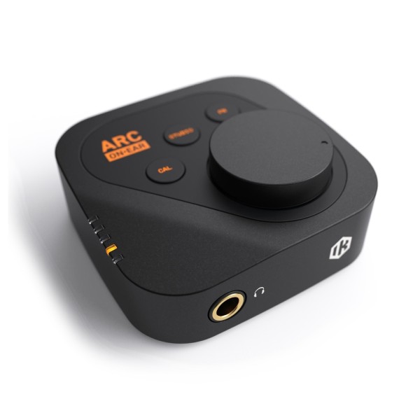IK Multimedia ARC On-Ear Headphone Amplifier and Correction Device - Angled 3