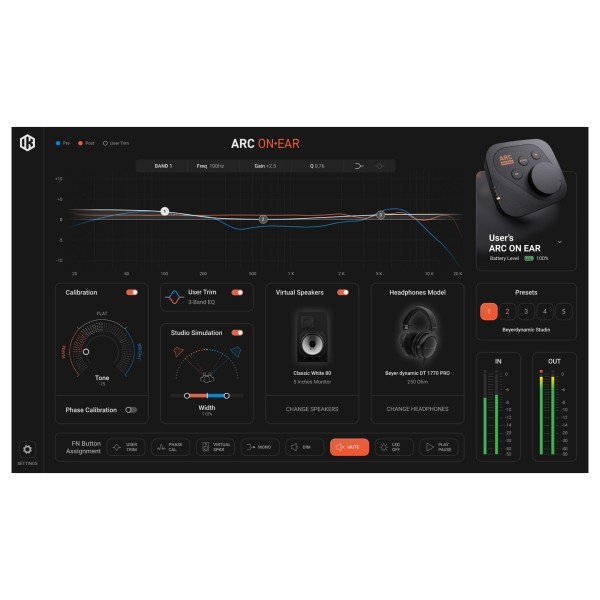 IK Multimedia ARC On-Ear, Standalone Headphone Correction Device - Software