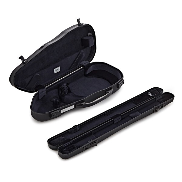 BAM Iconic by David Garrett Hightech Cabin Violin Case, Black - Open