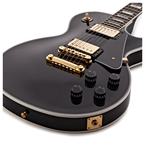 Gibson Custom Les Paul Custom, Ebony #404622 at Gear4music