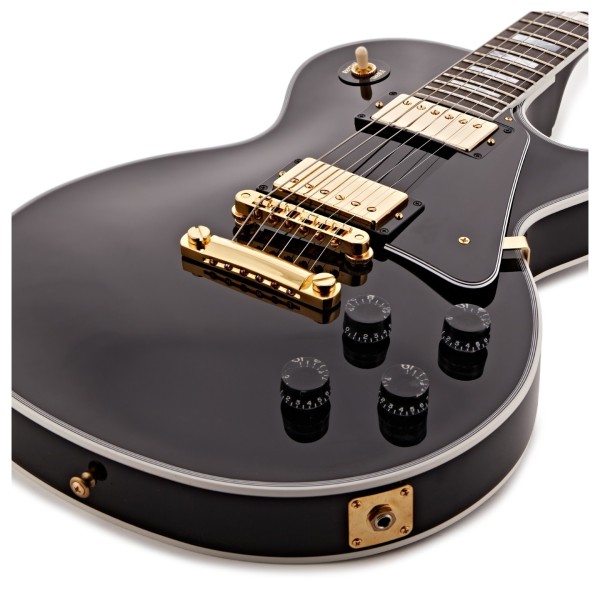 Gibson Custom Les Paul Custom, Ebony #CS501599 - lower bout