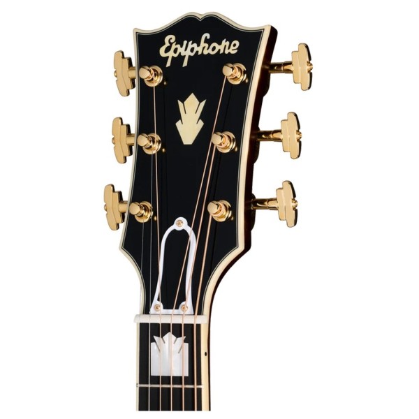 Epiphone IGC Pre-War SJ-200 Rosewood Reissue Left Handed, Vintage Sunburst - headstock