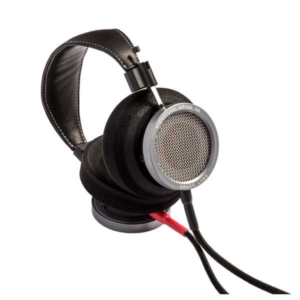 Grado Signature HP100 SE Headphones with Free Carry Case - angle w cable 