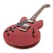 Epiphone 1962 ES-335 Reissue Left Handed, Sixties Cherry - angle shot