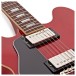 Epiphone 1962 ES-335 Reissue Left Handed, Sixties Cherry - upper bout