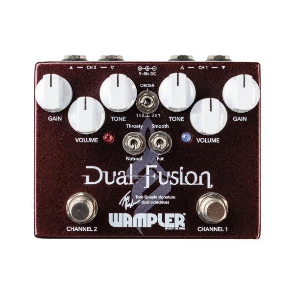 Wampler Dual Fusion Tom Quayle Overdrive Pedal - Top