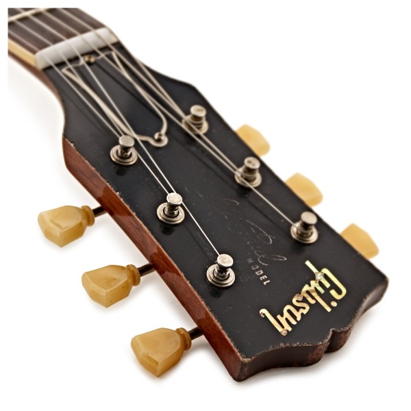Gibson Custom 1959 Les Paul Standard Reissue Heavy Aged, Slow Iced Tea Fade #95041 - headstock logo
