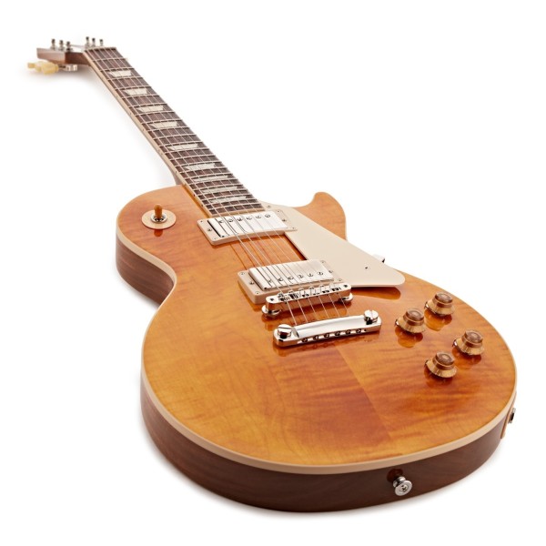 Gibson Les Paul Standard 50s Figured Top, Honey Amber #208450262 - angle shot