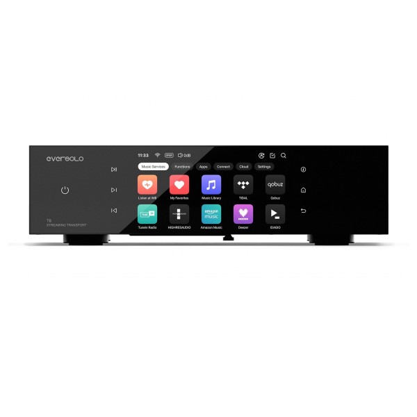 EverSolo T8 Streaming Transport, Black - front sq 
