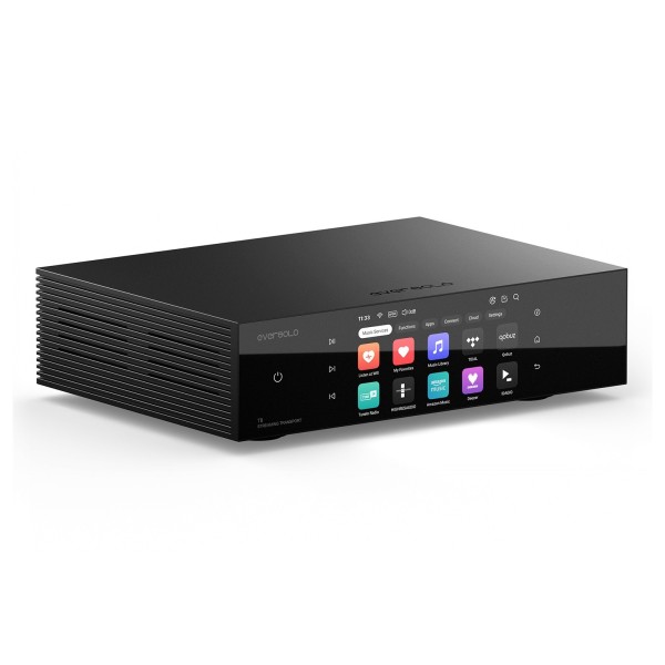 EverSolo T8 Streaming Transport, Black - right angle 