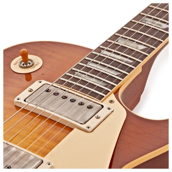 Gibson Custom 1959 Les Paul Standard Reissue Heavy Aged, Golden Poppy Burst #943561 - upper bout