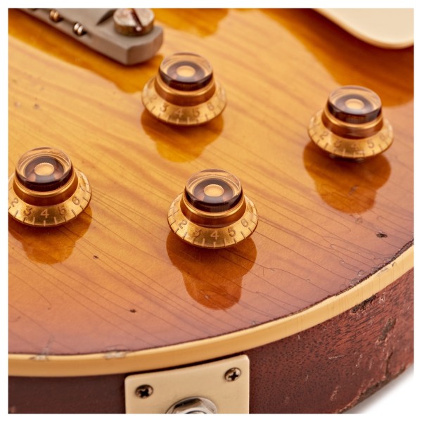 Gibson Custom 1959 Les Paul Standard Reissue Heavy Aged, Golden Poppy Burst #943561 - controls