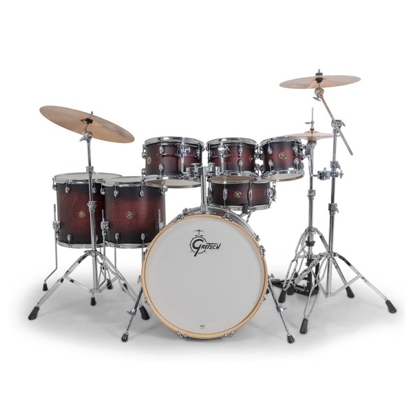 Gretsch Catalina Maple 22" 7pc Shell Pack, Satin Deep Cherry Burst