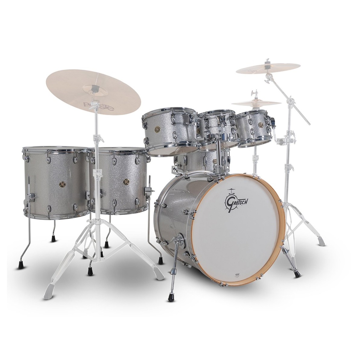 Click to view product details and reviews for Gretsch Catalina Maple 22 7pc Shell Pack Silver Sparkle.