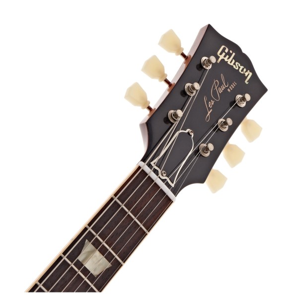 Gibson Custom 1958 Les Paul Standard Reissue VOS Electric Guitar, Lemon Burst - Headstock
