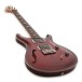 PRS CE24 Semi Hollow, Fire Red Burst - angle shot