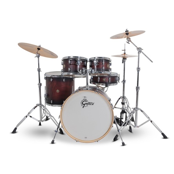 Gretsch Catalina Maple 22" USA Fusion Shell Pack, Satin Deep Cherry Burst