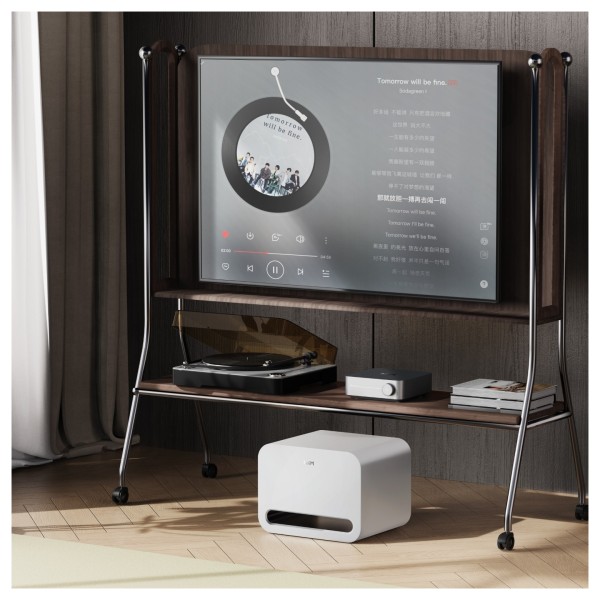 WiiM Sub Pro Subwoofer, White - lifestyle - 2