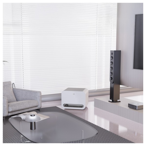 WiiM Sub Pro Subwoofer, White - lifestyle - 3