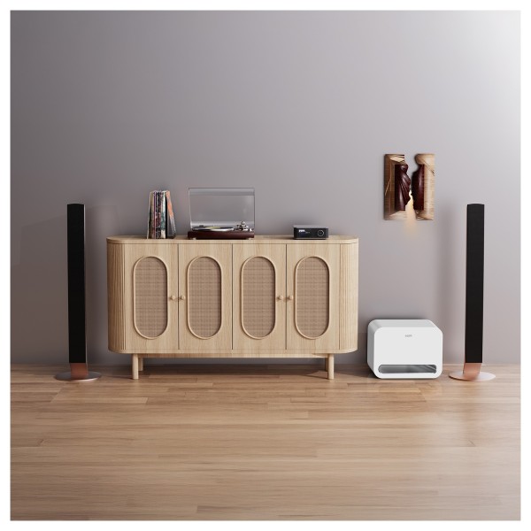 WiiM Sub Pro Subwoofer, White - lifestyle - 6