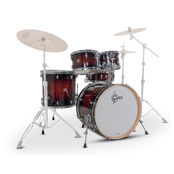 Gretsch Catalina Maple 22" USA Fusion Shell Pack, Deep Cherry Burst