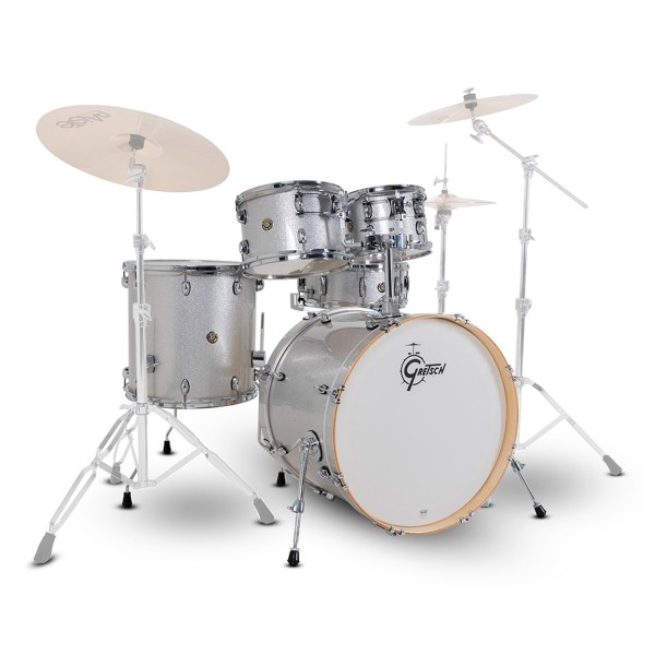 Gretsch Catalina Maple 22" USA Fusion Shell Pack, Silver Sparkle