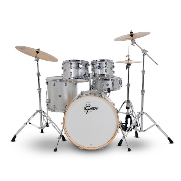 Gretsch Catalina Maple 22" USA Fusion Shell Pack, Silver Sparkle