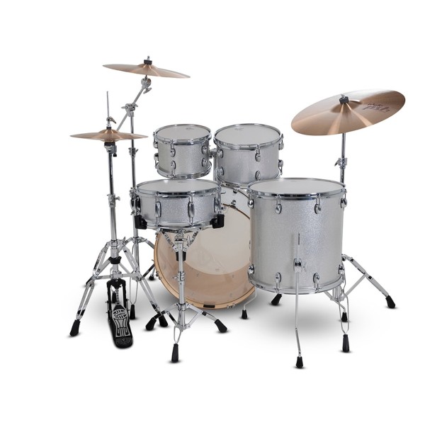 Gretsch Catalina Maple 22" USA Fusion Shell Pack, Silver Sparkle