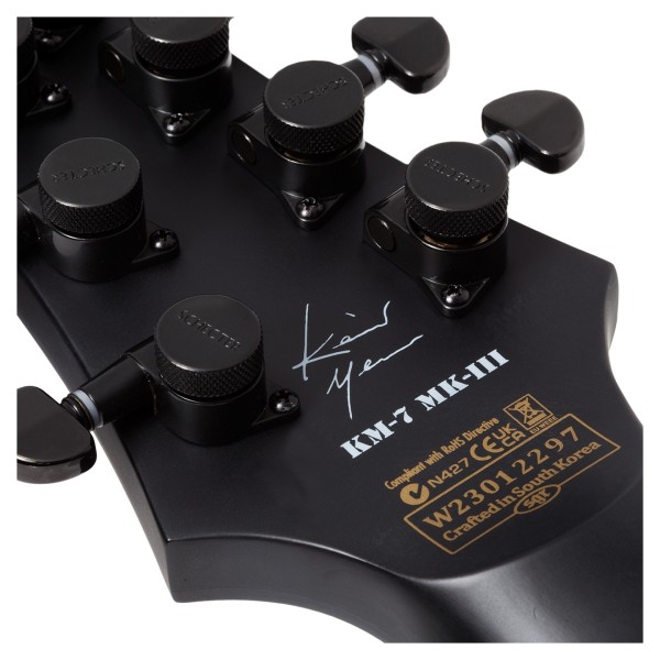 Schecter KM-7 MKIII SN Headstock