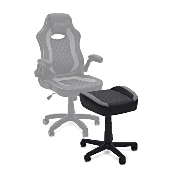 modul Premium Footstool, Black and Grey