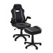modul Studio Chair and Footstool, Black and Grey