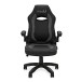 modul Studio Chair and Footstool, Black and Grey