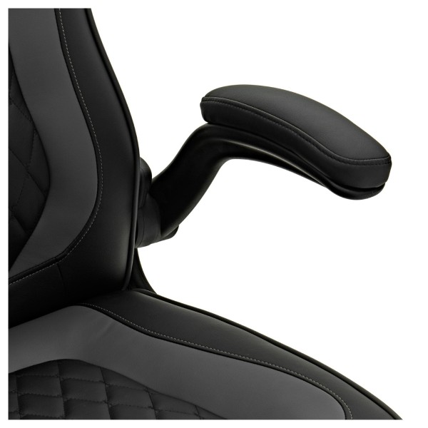 modul Studio Chair and Footstool, Black and Grey