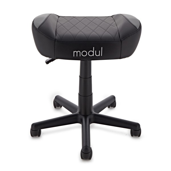modul Studio Chair and Footstool, Black and Grey