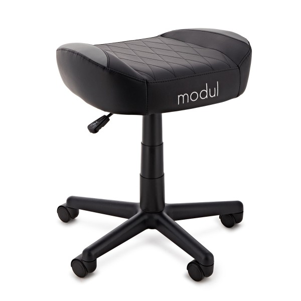 modul Studio Chair and Footstool, Black and Grey