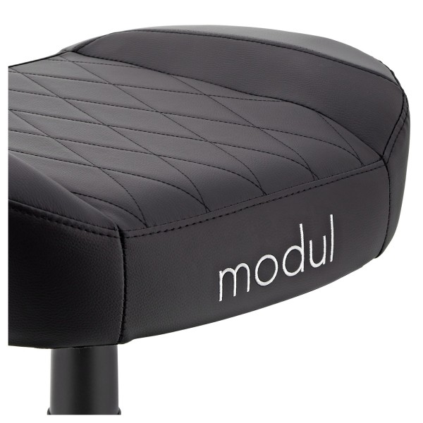 modul Studio Chair and Footstool, Black and Grey